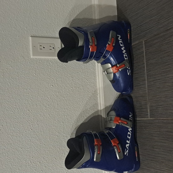 Salomon mens size 8 blue ski boots - Picture 3 of 12